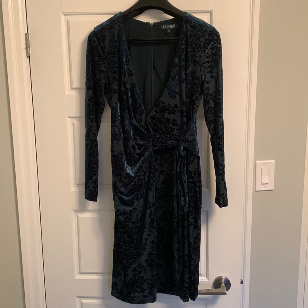 Ralph Lauren long sleeve wrap dress